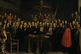 Em 24 de outubro de 1648 são assinados dois importantes acordos internacionais que, juntos, selam a Paz de Vestfália, colocando fim à Guerra dos Trinta Anos, que devastou a Alemanha. Além de alterarem o mapa e a balança de poder no continente, eles também